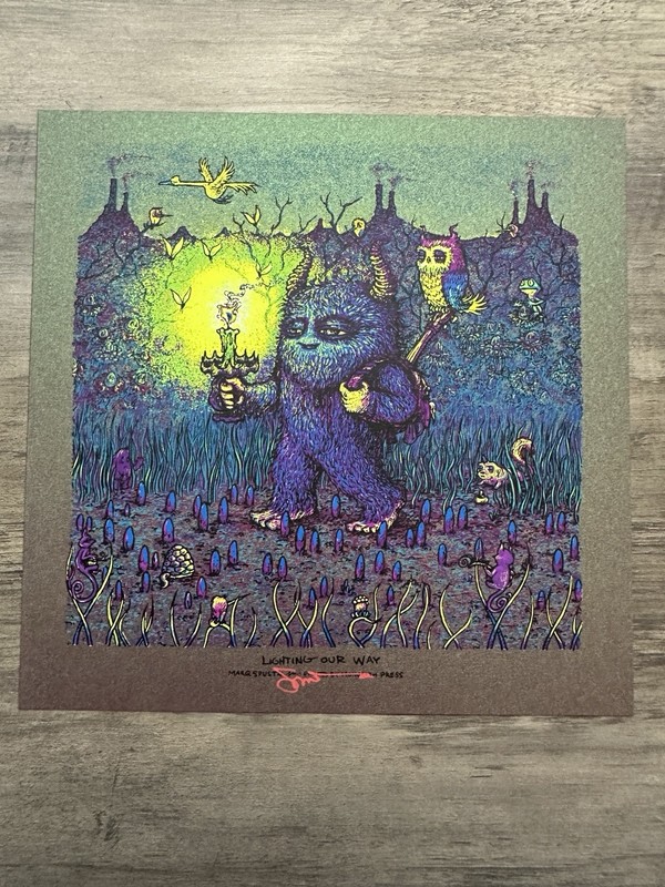 Marq Spusta Lighting Our Way 7×7 Mini Print: Rare Colorway On Grape Goo 🍇 🔥
