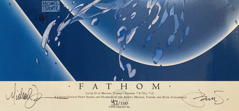 Michael Turner Signed Art Print Lithograph Numbered Orig 47/100 WWPA COA Fathom gallery