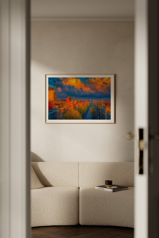Amsterdam Netherlands 36x24 Giclée Art Print Ltd 1/25 Signed COA Rombley H8 gallery