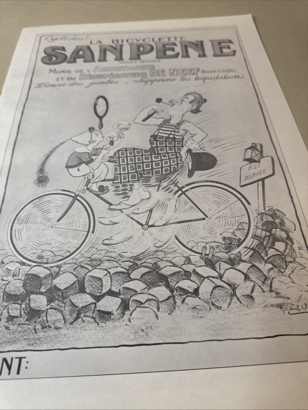 Original 1973 SANPENE Bicycle Poster Print Page 91 French Vintage Cycling Art gallery