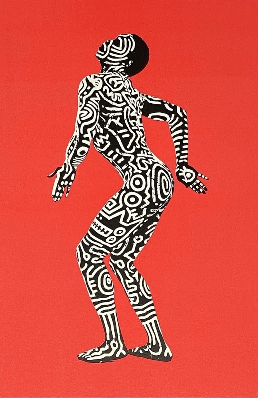 Keith Haring at Tony Shafrazi Gallery New York 1983 Art Show Announcement Card