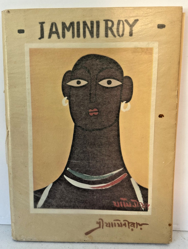 Jamini Roy India Indian artist folio 1950s colored plates Dharam Das VTG READ