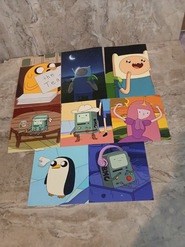 Adventure Time Character Finn And Jake And Friends Print 4 X 6 4 X 4 Lot Of 8