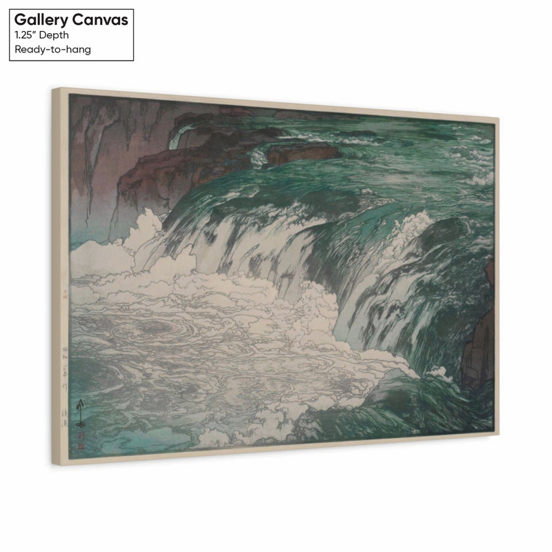 Hiroshi Yoshida Rapids Canvas Print – Japanese Wall Art