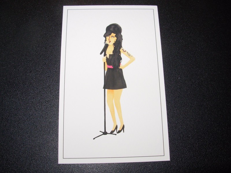 MAX DALTON Amy Winehouse 2X4″ poster art handbill