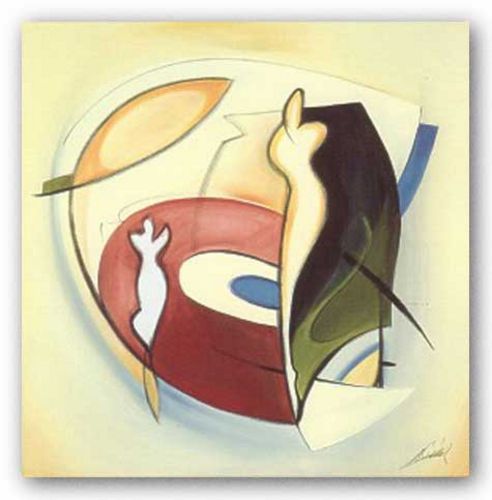 Studio Recording IV Alfred Gockel Abstract Art Print 28×28