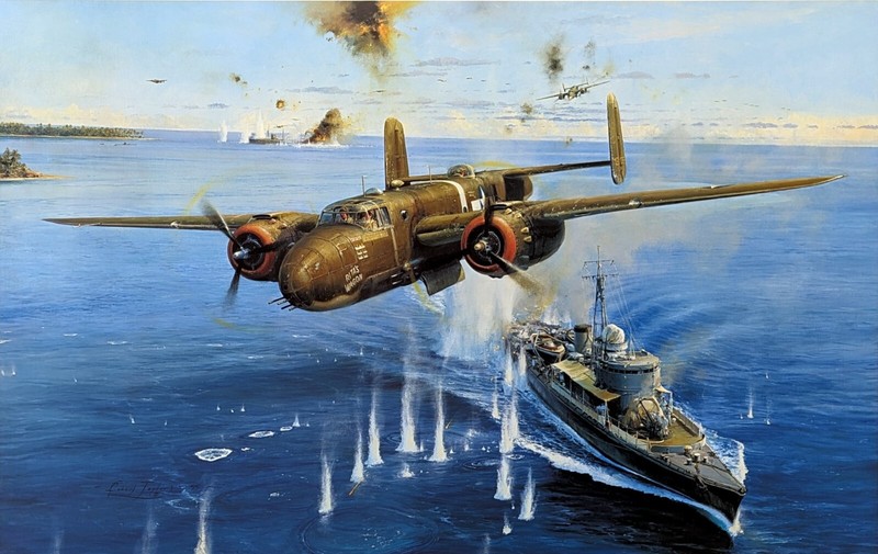 Air Apaches on the Warpath by Robert Taylor signed by four WW2 B25 Pilots