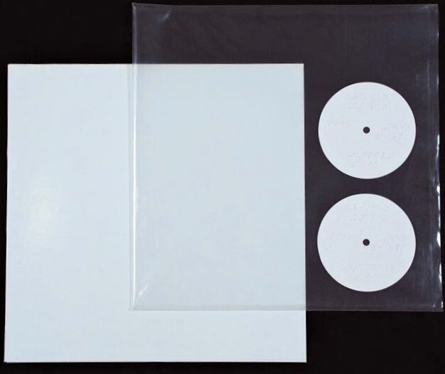 Cristian Marclay – untitled, Braille record labels – Signed limited edition