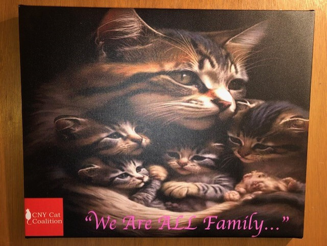 «WE ARE ALL FAMILY» Custom Print On Canvas 16×20/Includes Wall Mounting Hardware