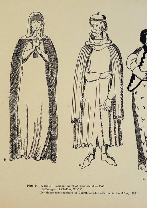 Medieval Outfits Antique Print of Middle Ages Typical Dress Knights in Armor gallery