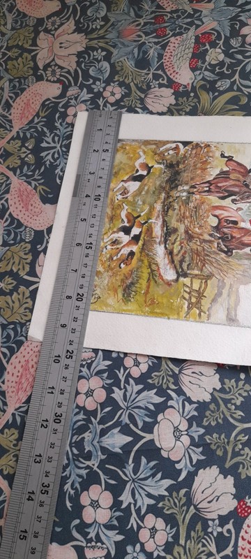 Vintage Hunting Picture Unframed gallery