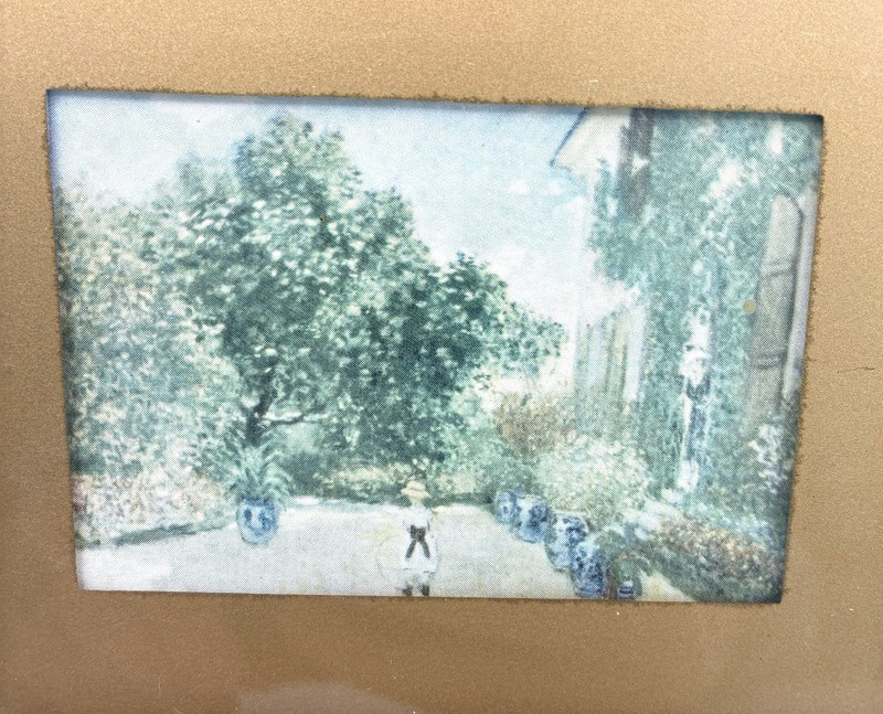 Vintage Monet Garden at Argenteuil Framed Mini Print Gold Baroque Wall Art Decor gallery