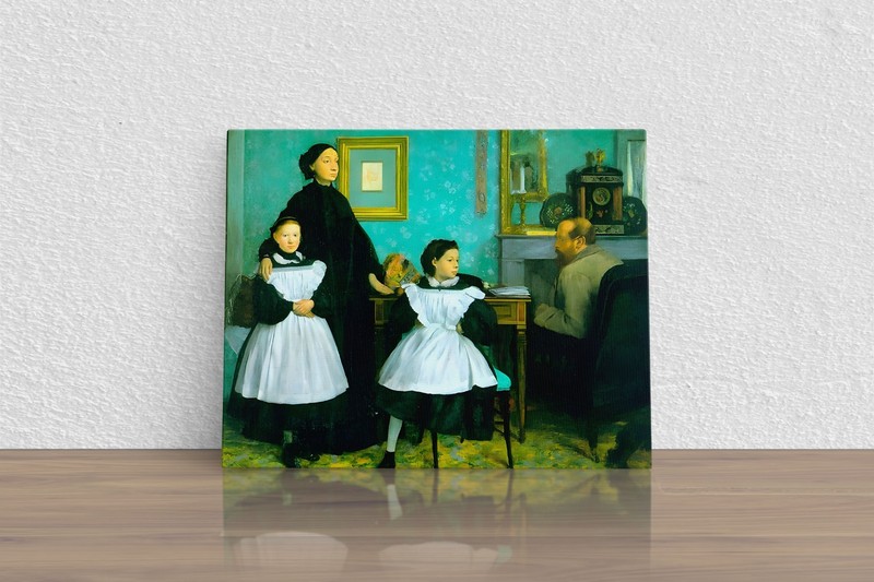 Edgar Degas»Belleli Family» Canvas Print Wall Art Home Decor