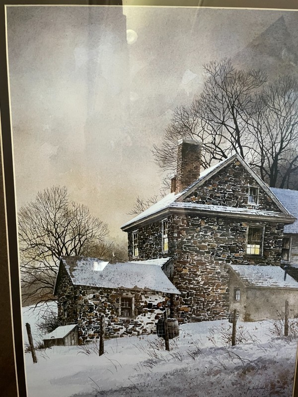 Daybreak - Ray Hendershot - Print in Ornate Frame - Excellent Condition gallery