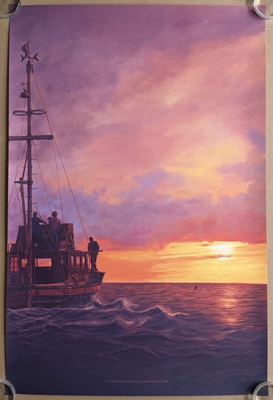 JAWS 50th Variant – Sam Gilbey – Vice Press – 24×36 Print – X/160