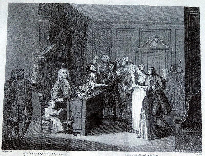 1803 After William Hogarth Engraving HERE JUSTICE TRIUMPHS Thomas Cook