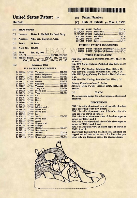 Official Air Jordan Retro 8 Patent Art Print – Nike Jordan VIII Bugs Bunny 278