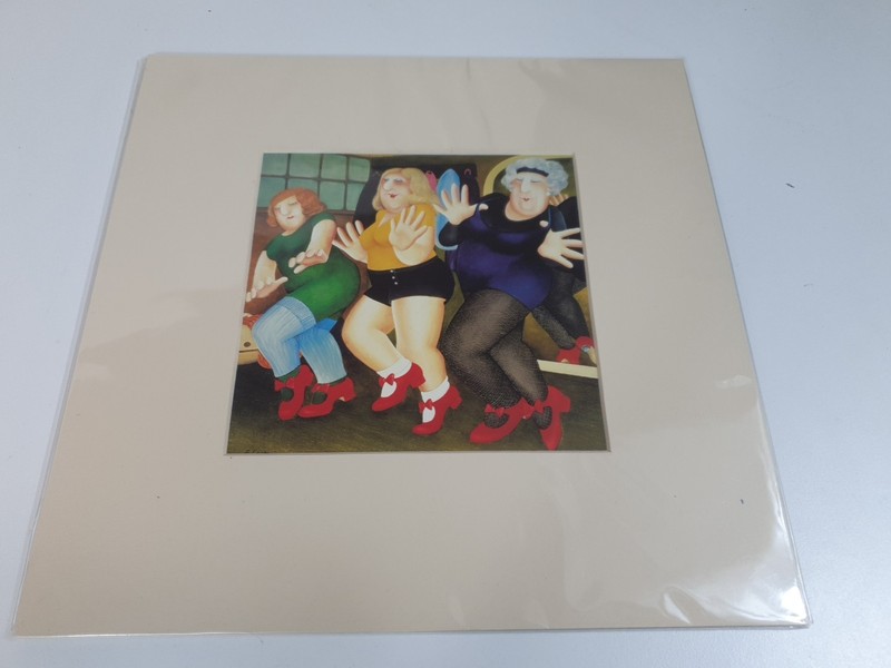 Mounted Art Print «Dancing Class» By Beryl Cook