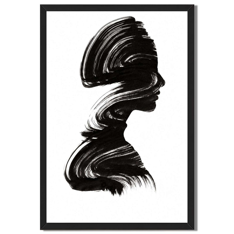 Abstract Female Silhouette Wall Art Canvas Oil Paintings Reproduction