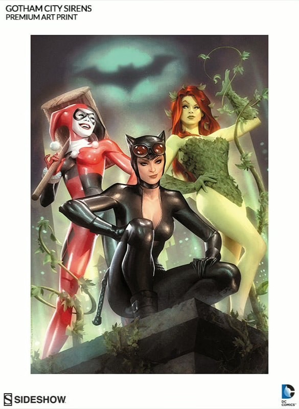 Gotham City Sirens Fine Art Print by Sideshow Unframed.