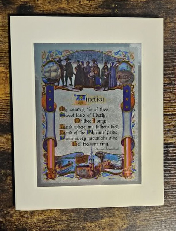 Our American Heritage - 'America Let Freedom Ring' - Framed Etch Foil - JR Rosen gallery