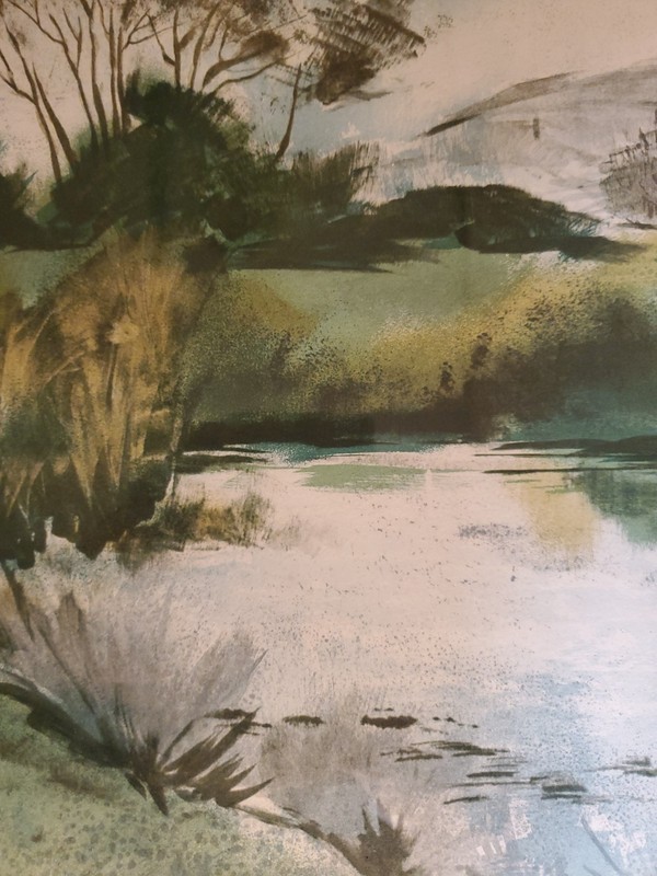 Vintage by: Pervez Captain, Artist Vertical Large 24x30 Landscape 36/275 Print gallery