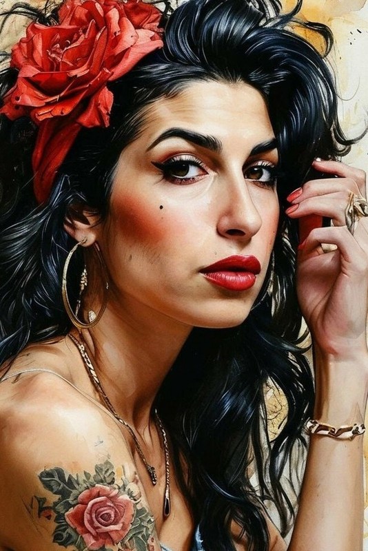 Amy Winehouse A3 Artwork Print Music Icon Poster Wall Art Decor