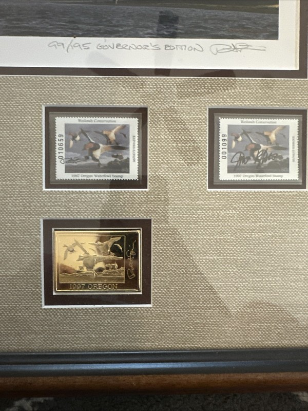 Robert Steiner 1997 Oregon Duck Stamp Print #99/195 Governor's Edition Signed gallery