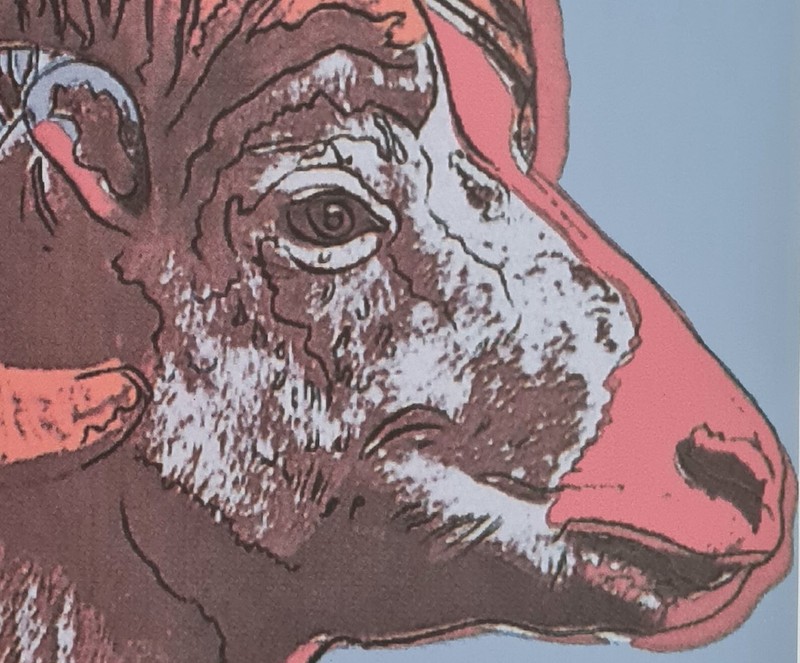 Andy Warhol * Bighorn Ram * 57 X 38 Cm * Signed Lithograph * Limited # 74/100 gallery