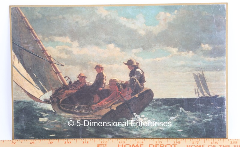 Breezing Up (A Fair Wind) by Winslow Homer 12 x 7 1/2″ Art Print