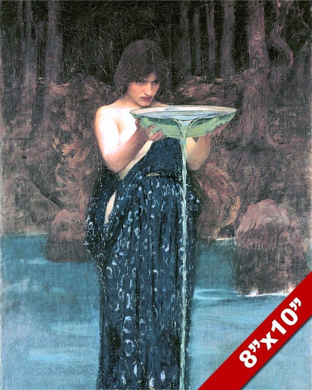 GREEK MYTHOLOGY GODDESS CIRCE OIL PAINTING ART REAL CANVAS GICLEE PRINT
