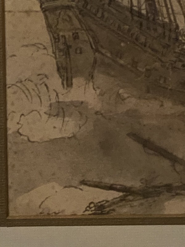 RARE Claude Lorraine (1600-1682) “Ship in a Storm” - Signed Litograph with COA gallery
