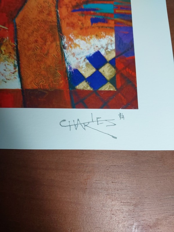 Charles Lee Seriolithograph Park West Gallery "Andante" Signed COA 7" X 9 3/8" gallery
