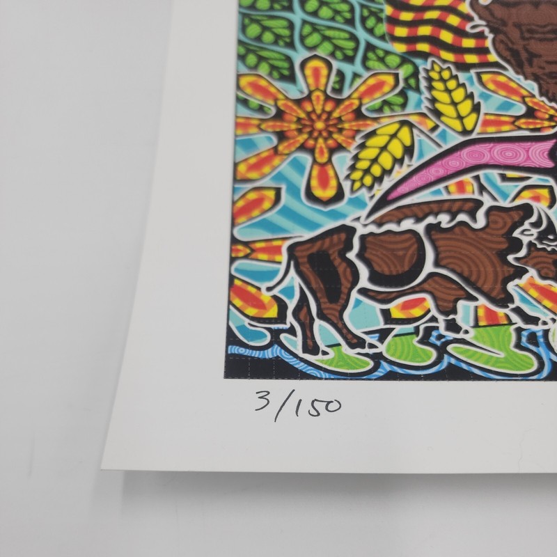 Rick Sinnett "This Land " signed blotter art print limited edition gallery