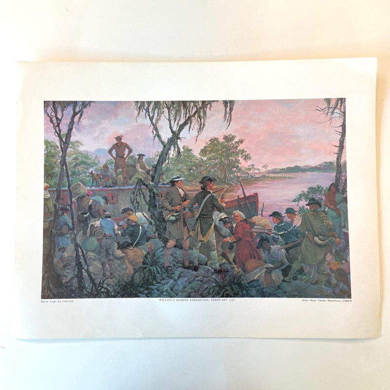 Willings Marine Expedition, February, 1778 C. Waterhouse Marine Corps Art