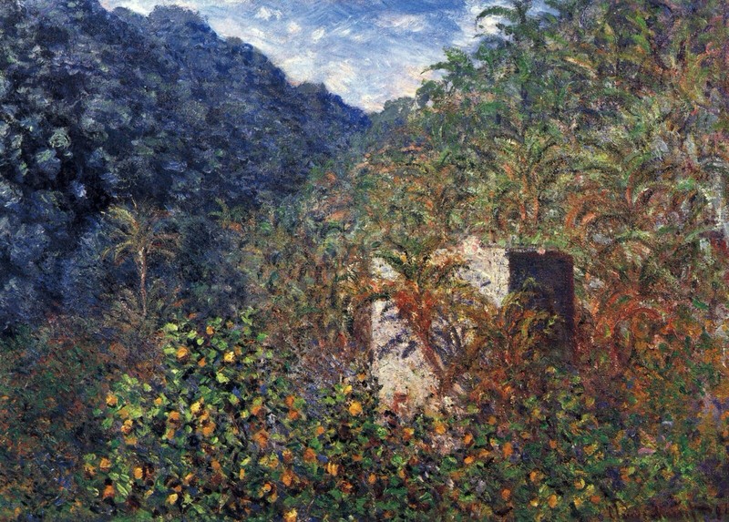 The Valley Sasso, Bordighera by Claude Monet Giclee Reproduction on Canvas