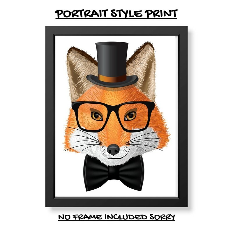 FOX ANIMALS A4 PRINT PICTURE POSTER WALL ART HOME DECOR UNFRAMED GIFT NEW