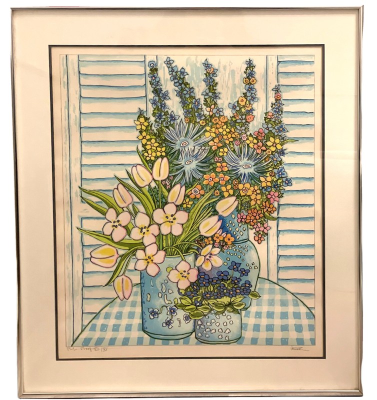Lloyd Van Pitterson Serigraph Listed Jamaican Artist Guild New York NY Coa S/N
