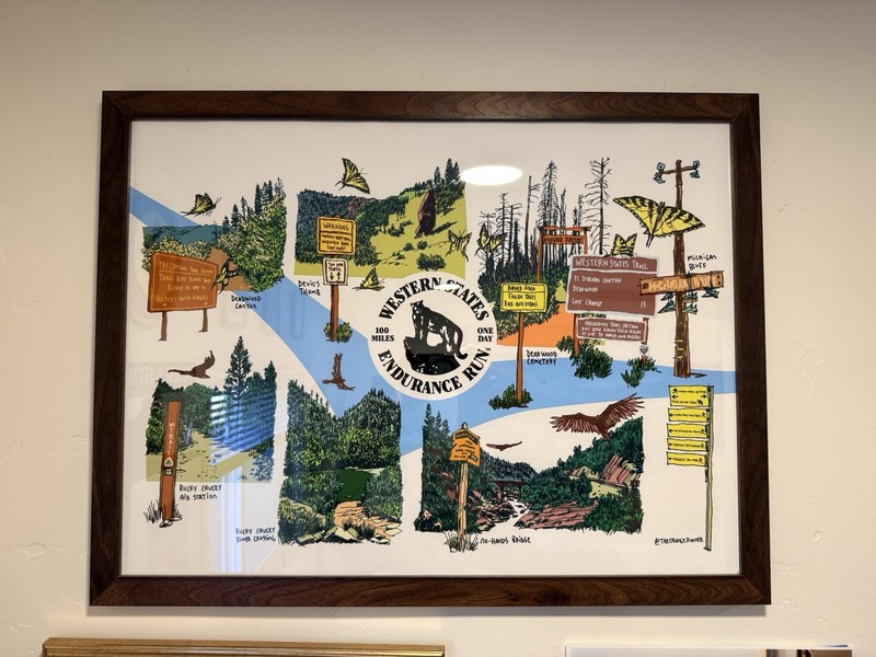 Western States 100Mi 18x24” Art Print gallery