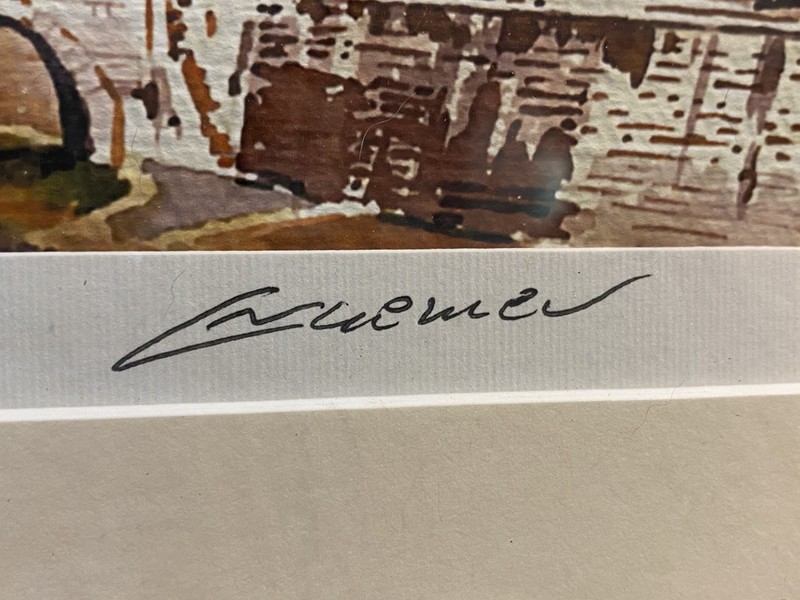GOLFER ON THE ROOF, AFTER FIDLER ON THE ROOF, JERUSALEM, SIGNED LITHO, 6/750, gallery