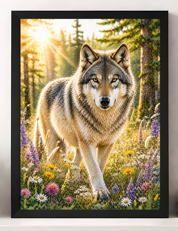 WOLF A4 PRINT PICTURE POSTER WALL ART HOME DECOR ANIMALS WILDLIFE GIFT