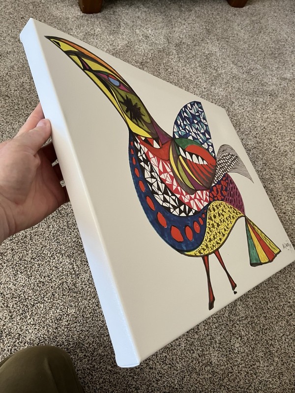 Oliver Gal 'Manuel Roman - Bird' Animals Wall Art Canvas Print gallery