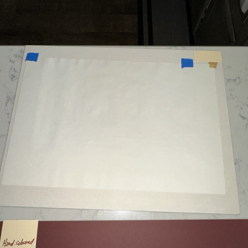 TWO 1970S SIGNED HAND COLORED GUY MAGNUS PRINTS WESTMINSTER ABBEY & HOUSE PARLI gallery