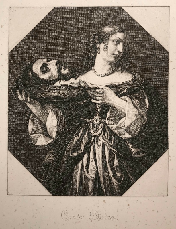DIE TOCHTER DES HERODIAS SALOME JOHANNES RADIERUNG N.CARLO DOLCI HEAD OF BAPTIST