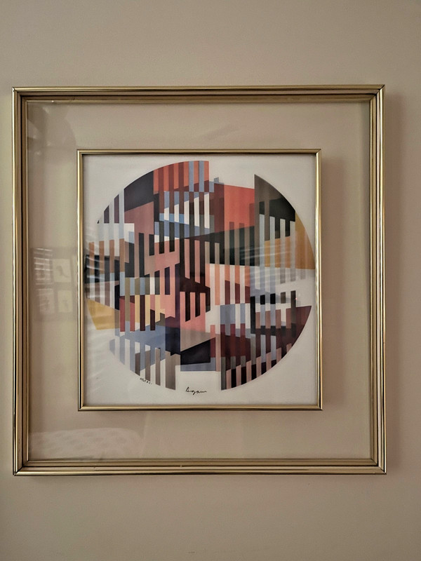 Yaacov Agam’s Liberty #6 (circa 1980) Serigraph Hand-Signed, and Numbered on PVC