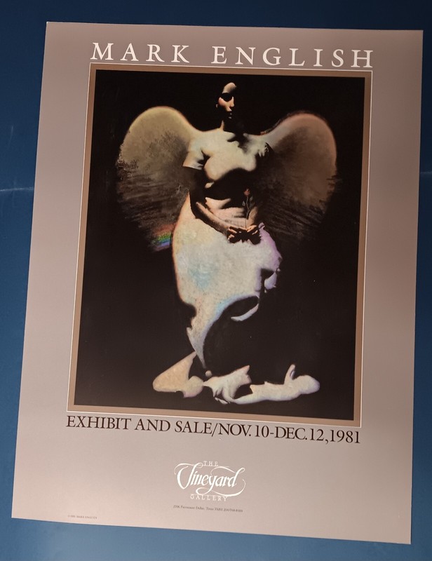 Mark English exhibit poster art Dallas TX 1981