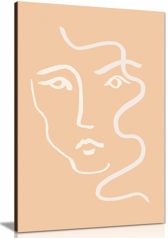 Lady in Tan Picture Print, Wall Art Pictures for Home Decor
