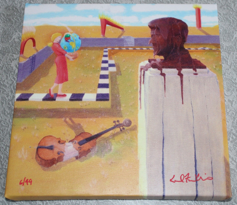 Global Warming 8″x8″ Giclee Print on Canvas Limited Edition of 49 Signed Prints