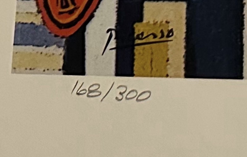 Picasso “Nature Morte Tête Antique” Collection Domaine Litho. Signed/Numbered gallery