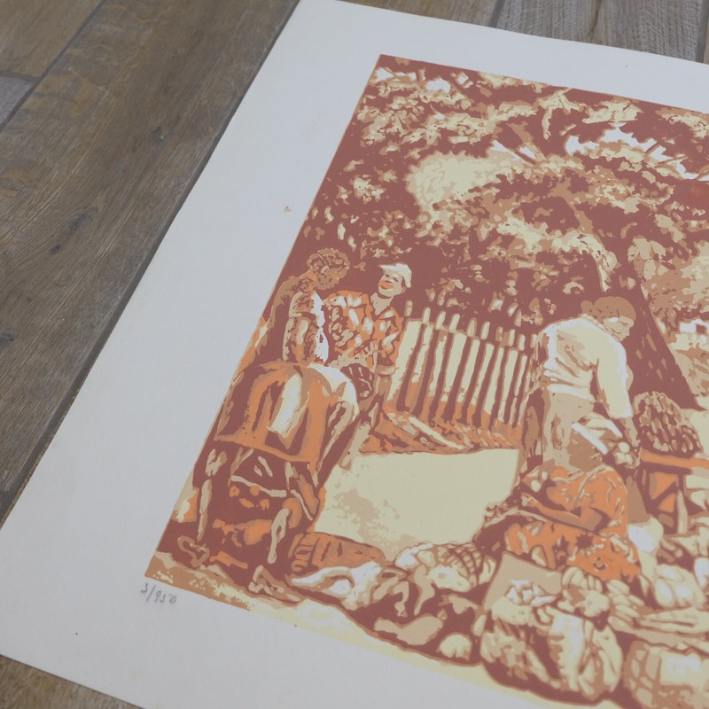 Lloyd Van Pitterson Jamaican People Art Signed Limited Edition Serigraph 3/950 gallery